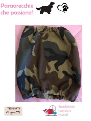 PARAORECCHIE COPRI ORECCHIE CUFFIETTE CUFFIA PER COCKER  CAVALIER KING COTONE - Immagine 1 di 2