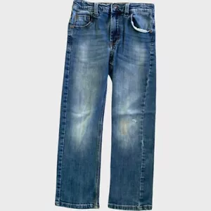 Wrangler Boys 7 Regular Adjustable Waist Blue Jean Light Wash Straight Leg - Picture 1 of 9