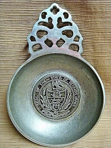 WILTON Pewter/Armatel #129 TRINKET DISH "Seal of the State of Pennsylvania"   - Picture 1 of 8
