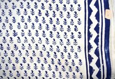 5 Yard Indien A La Main Impression Floral Coton Tissu Boho Pour Artisanat