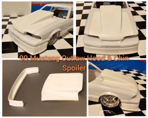 Resin Outlaw Hood & Chin Spoiler für '90 Mustang Revell 1/25 - Bild 1 von 8