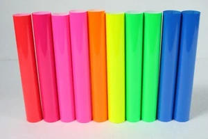 Fluorescent Pack of Siser Easyweed - HTV Heat Transfer Vinyl- 10pc 12x12" Sheets - Picture 1 of 5