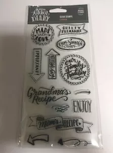 EL DIARIO DE COCINA DE RECUERDO SELLOS TRANSPARENTES ETIQUETAS LV0009 NUEVO - Imagen 1 de 1