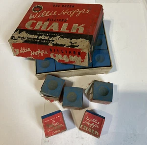 1950s Brunswick Willie Hoppe Antique Pool Chalk with Original Box - Picture 1 of 9