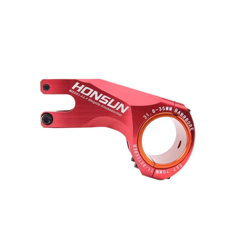 Bicycle Short Stem 70mm -17° Aluminum Alloy Stem 28.6*31.8/35mm Fit XC MTB Bike - Image 1 of 4