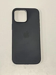 GENUINE Apple Silicone Case w/ Magsafe iPhone 16 Pro Max 6.9" - Black USED - Picture 1 of 2