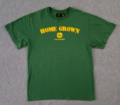 John Deere Home Grown Logo Green Shirt Youth XL (18) Short Sleeve - Image 1 of 4