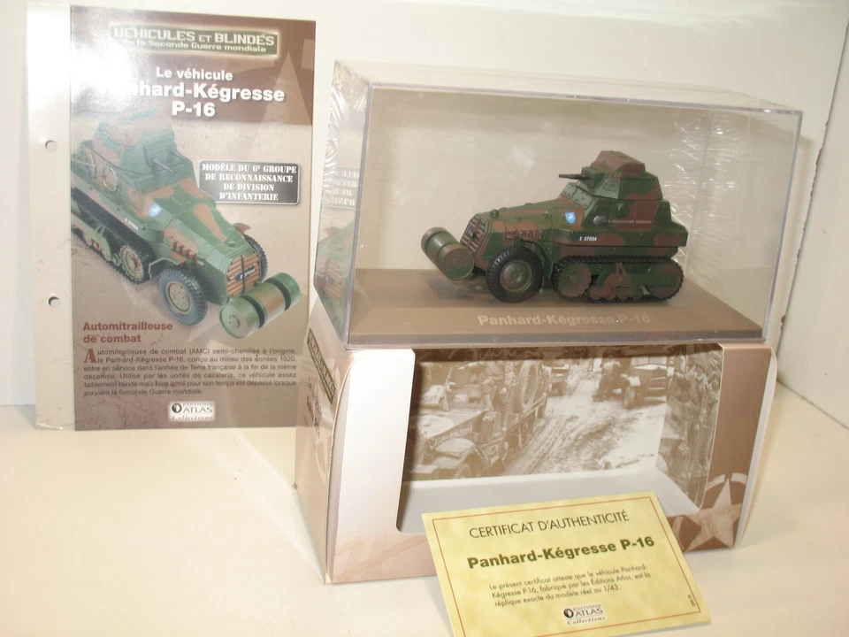 Panhard Kegresse Miitaire Atlas 1:43 New Cellophané +Sheet + Cert - Image 1 of 1
