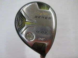 HONMA BERES U-03 JAPAN Ver. 3STAR 22deg 40in S-flex UTILITY GOLF CLUB - Picture 1 of 4
