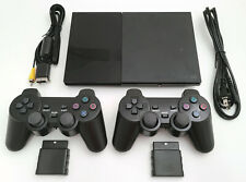 2 KABELLOSE CONTROLLER Sony PS2 SLIM Spielsystem Spielkonsole PLAYSTATION-2