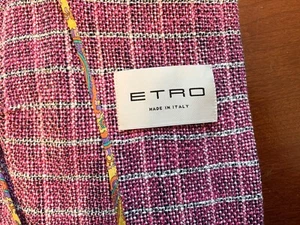 ETRO Milano Jacket Textured with Contrast Trim - Size 40 - US 6/8 - NTSF - Foto 1 di 10