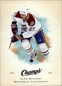 2008-09 Upper Deck Champ's Canadiens Hockey Card #2 Alex Kovalev