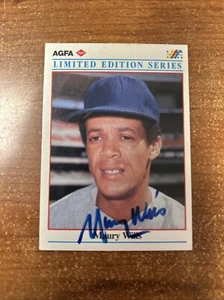 1990 AGFA Film Limited Edition Series Maury Wills #12 Auto Signed - Picture 1 of 2
