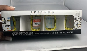 Friends Glassware Set Of 4 (Shot Cup 1.5 Oz Each) Shot CHARACTER Set - Picture 1 of 6