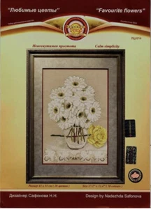 Zolotoe Runo Calm Simplicity Counted Cross Stitch New 17.2” X 12.4” - Picture 1 of 7