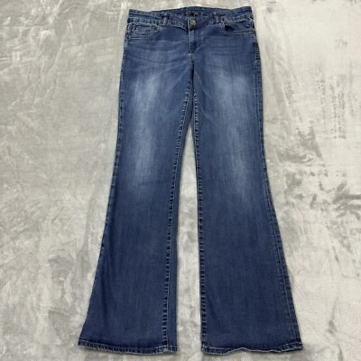 KUT Jeans Womens 12 Blue Bootcut Stretch Medium Wash Denim Preppy Pockets City - Image 1 of 4