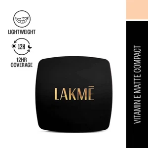Lakme Forever Matte Compact, Smooth Finish Marble (9g) - Picture 1 of 3