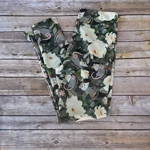 Leggings donna Mouse Sweet Dreams fiori floreali OS taglia unica 2-12 - Foto 1 di 3