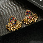 Zircon Retro Ethnic Earrings for Women Tassel Beads Ear studs Jewelry Jhumka