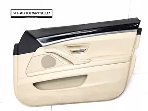 โญ๏ธ2011-2016 BMW 528i 535i 550i F10 DOOR PANEL FRONT RIGHT PASSENGER BEIGE OEM - Picture 1 of 18