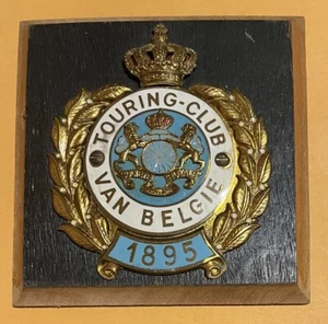 Plakette Automobil Auto Car Club Belgien Belgique Touring Van Belgie 1895 Belgique - Bild 1 von 2