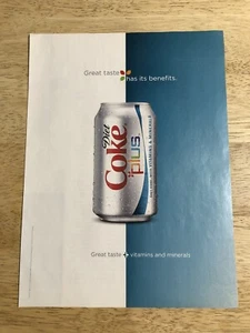 Diet Coke Plus 2007 gran sabor tiene sus beneficios - página de anuncios impresos en revistas - Imagen 1 de 1