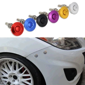 1.25" New Latch Bonnet Metal Push Button Quick Release Hood Pins Lock - Picture 1 of 23