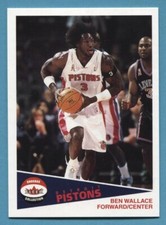 2001-02 FLEER SHOEBOX BEN WALLACE FOOTPRINT CARD #69 #'D 120/150