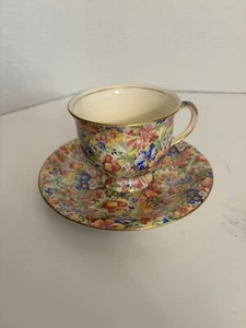 Royal Winton Grimwades SUNSHINE Tea Cup /Saucer, Floral Chintz, Made in England - Picture 1 of 5