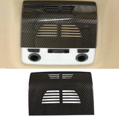 For BMW 1 Series E81 2007-2011 Carbon Fiber Roof Reading Light Frame Decor Cover - Image 1 of 4
