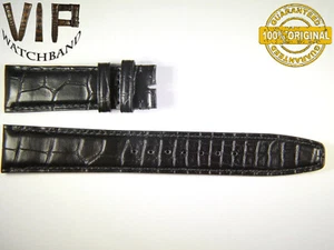 NEW OEM Authentic IWC strap 20 mm croco BLACK - Picture 1 of 2