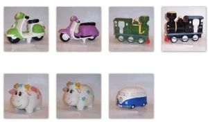 Train Vespa Cow Campervan ceramic moneyboxes - Picture 1 of 8
