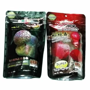Okiko Cichlid Flowerhorn Fish Food Quick Red Platinum L Floating Pellet 2 x 100g - Picture 1 of 14