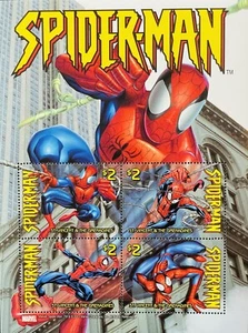 ST VINCENT SPIDERMAN STAMPS SHEET OF 4 MNH 2003 MARVEL COMIC BOOK CHARACTERS - Picture 1 of 1