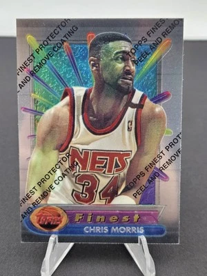 1994-95 Topps Finest with Coating Chris Morris New Jersey Nets #114 - Image 1 of 3