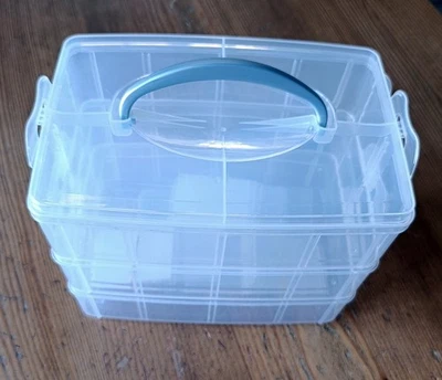 Sortierbox Kleinteile Perlen Kunststoff 3 Etagen individuelle Einteilung - Bild 1 von 3
