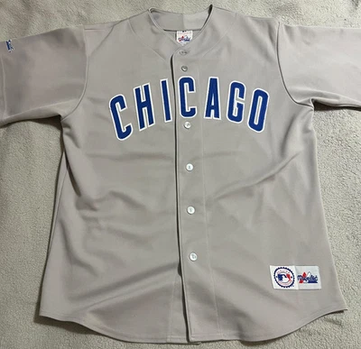 Camiseta deportiva grande gris para hombre Majestic Sammy Sosa MLB Chicago Cubs Foto 1 de 4
