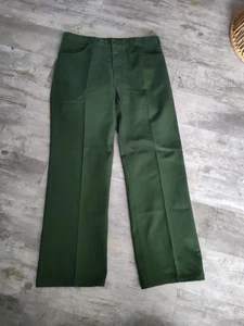 Vintage National Park Service Uniform Hose Herren Größe 34x29 grün R&R Hergestellt in den USA - Bild 1 von 17