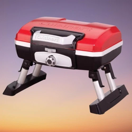 Parrilla de gas portátil de mesa esmaltada en porcelana gourmet resistente Cuisinart Petite Foto 1 de 1