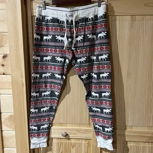 LAZY ONE Pajama Pants Moose Print Size XL Sleep Pants Leggings Loungewear - Picture 1 of 12
