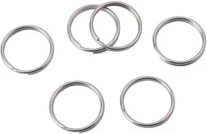 1/2 Inch Split Key Rings,Stainless Steel Dog Tag Mini Rings,Small Silver - Picture 1 of 3