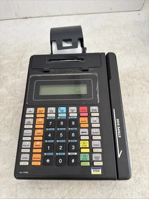 Hypercom T7 Plus Credit Card Machine Terminal & Paper Roll As-Is - Image 1 of 4