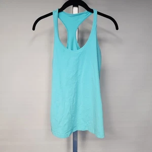Lululemon Size 12 Cool Racerback Tank Top Aqua Blue Women’s Athletic Workout - Picture 1 of 3