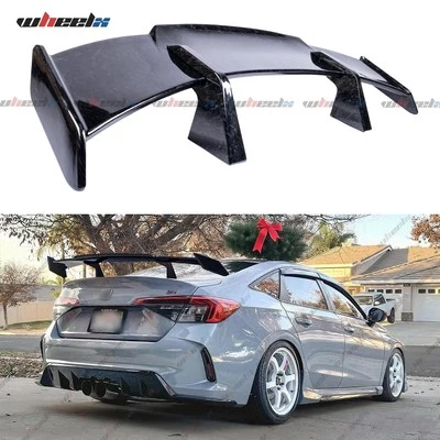 Alerón de maletero de carbono forjado estilo GT PRO 58" para Honda Civic SI cupé sedán Foto 1 de 4