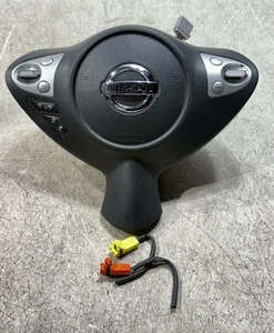 2009 - 2019 Nissan 370Z Airbag Left Driver Side Steering Wheel Air bag BLACK - Imagen 1 de 7