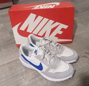 Nike Hombres Waffle Azul Marino Plateado Blanco Real Talla 8 Nuevo - Imagen 1 de 6
