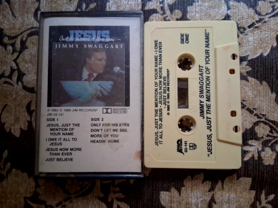Jimmy Swaggart Jesus Just the Mention of Your Name Cassette 1986 JIM Records - Image 1 of 1