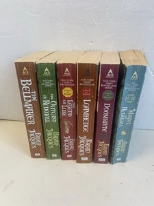 Redwall Series Lot Of 6 Paperback Books Brian Jacques - Foto 1 di 18