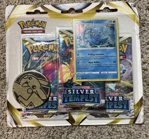 Pokemon Schwert & Schild - Silberner Sturm 3 Blister Booster Packs - Manaphy LESEN! - Bild 1 von 2