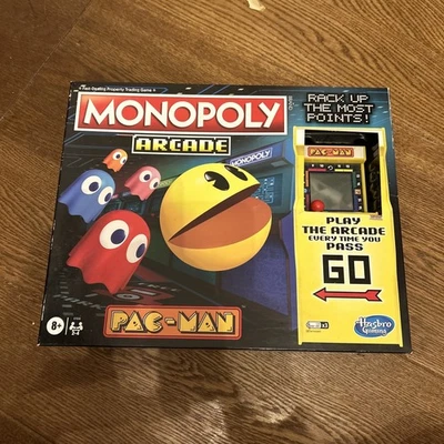 Monopoly Arcade Pac-Man Board Game Retro Hasbro 2020 Complete in Box Boxed - Image 1 of 4